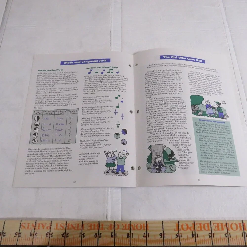Parts of a Whole BIG BOOK (almost 2 feet tall) with teacher pages CLASSROOM